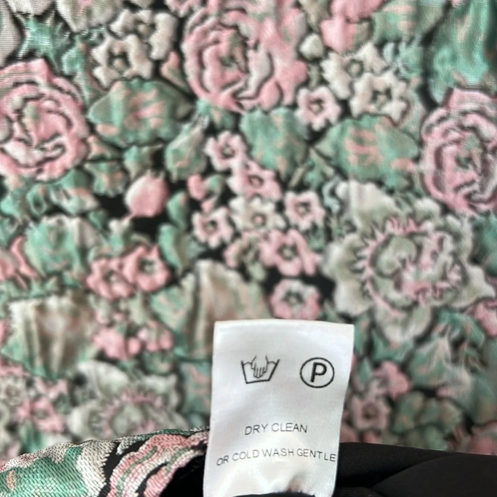 Abbey Glass Michelle Floral Jacquard Sleeveless Dress In Bursting Bloom Size XL - Picture 11 of 12